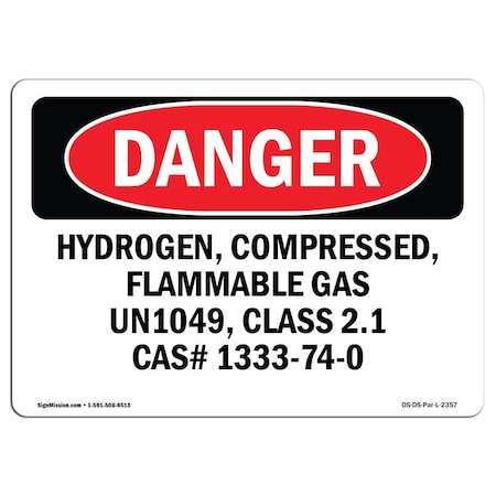 OSHA Danger, 18 Height, 24 Width, Rigid Plastic